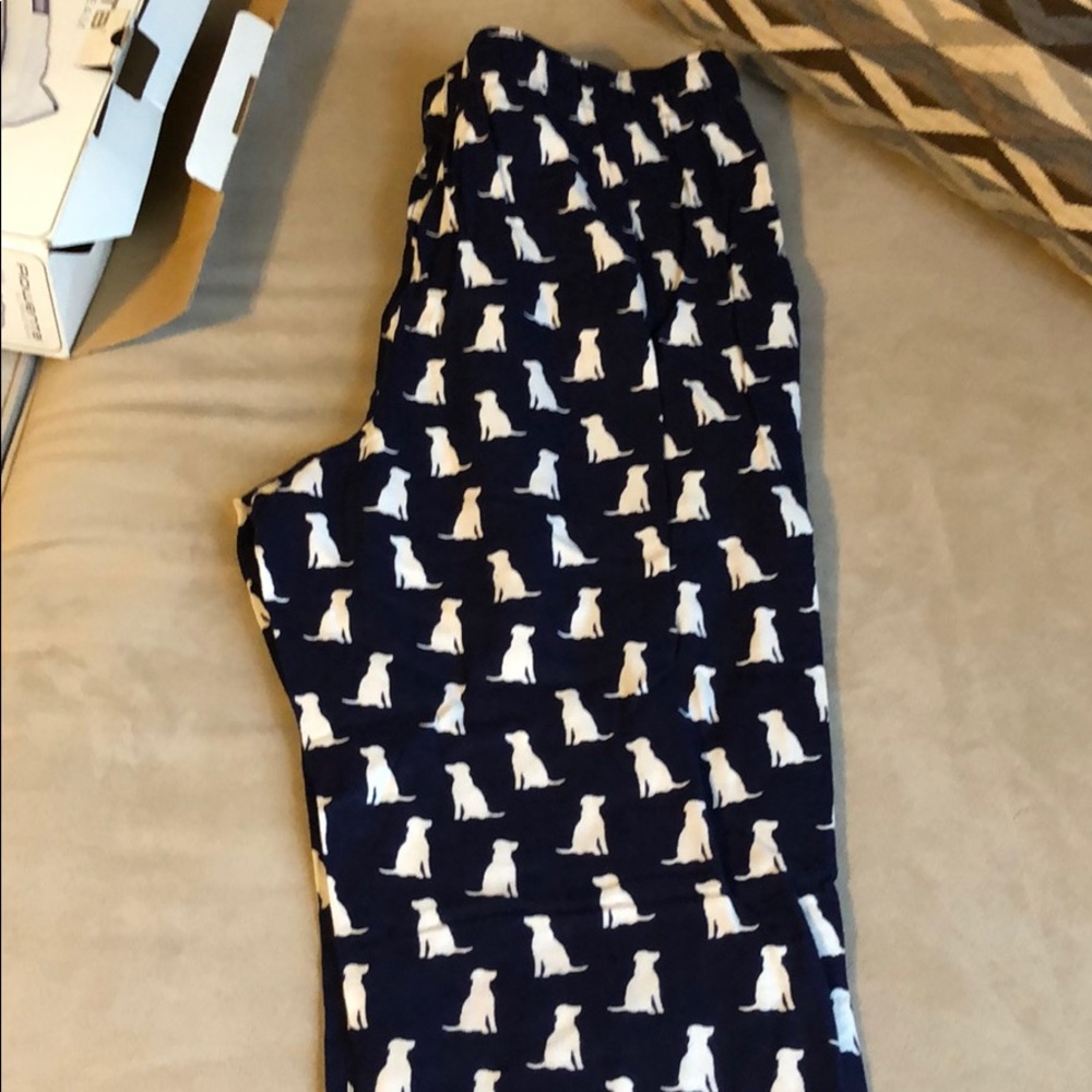J Crew Pajama Pants with Dogs
